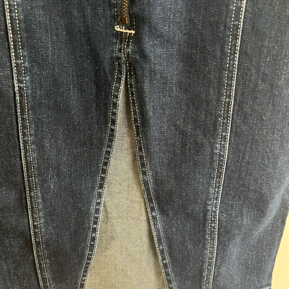 RAMY BROOK Marietta dark wash denim slit zip front pencil skirt -28-NWT! $295 - Picture 5 of 8